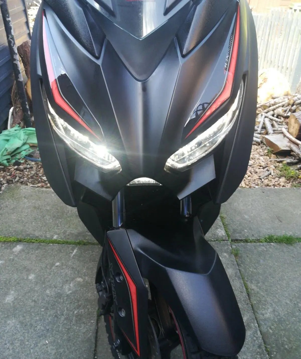 YAMAHA X-MAX FAIRING PROTECTIONS RED 3-D SET 2018-2022