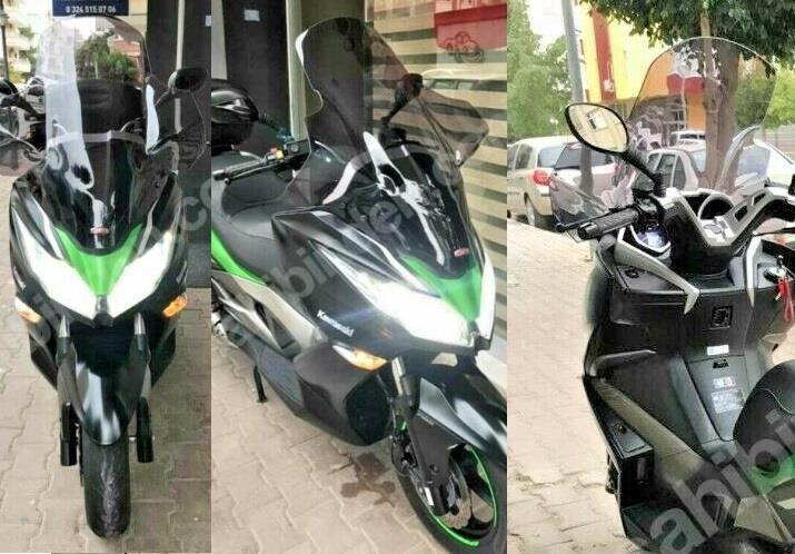 Kawasaki J125/J300 windscreen touring smoke 79 cm covers hands