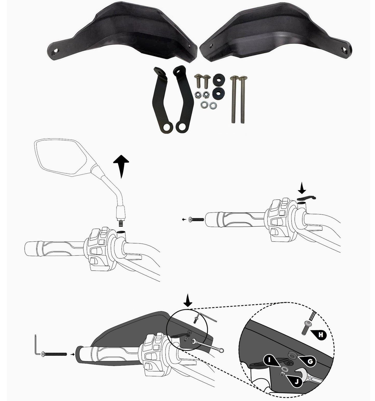 NC750S Handguards NC 750S Hand Protectors All Years