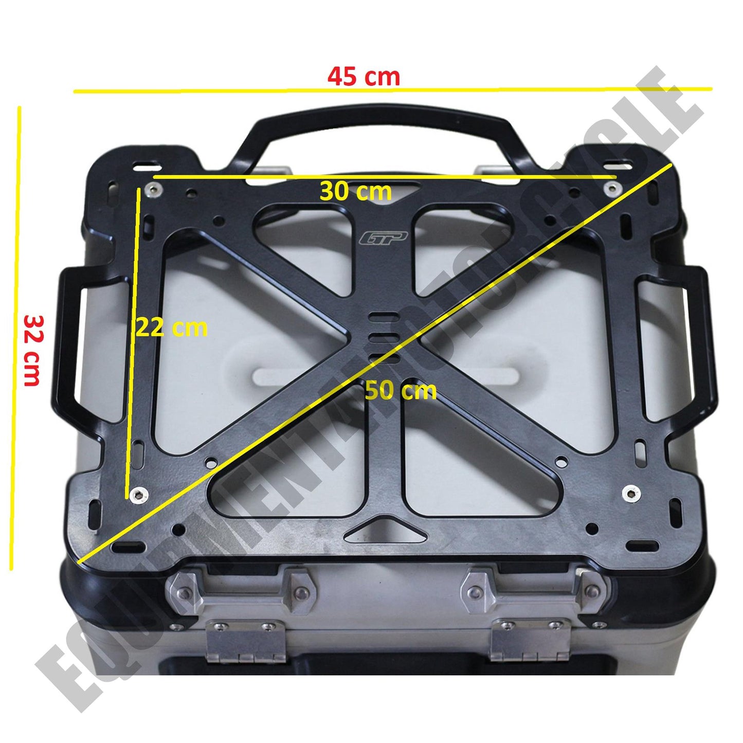 Top box rack luggage rack grid extra carrier shelf aluminum