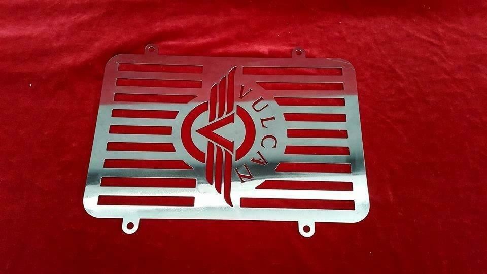 Kawasaki VN900 radiator guard stainless steel chrome electrostatic coated