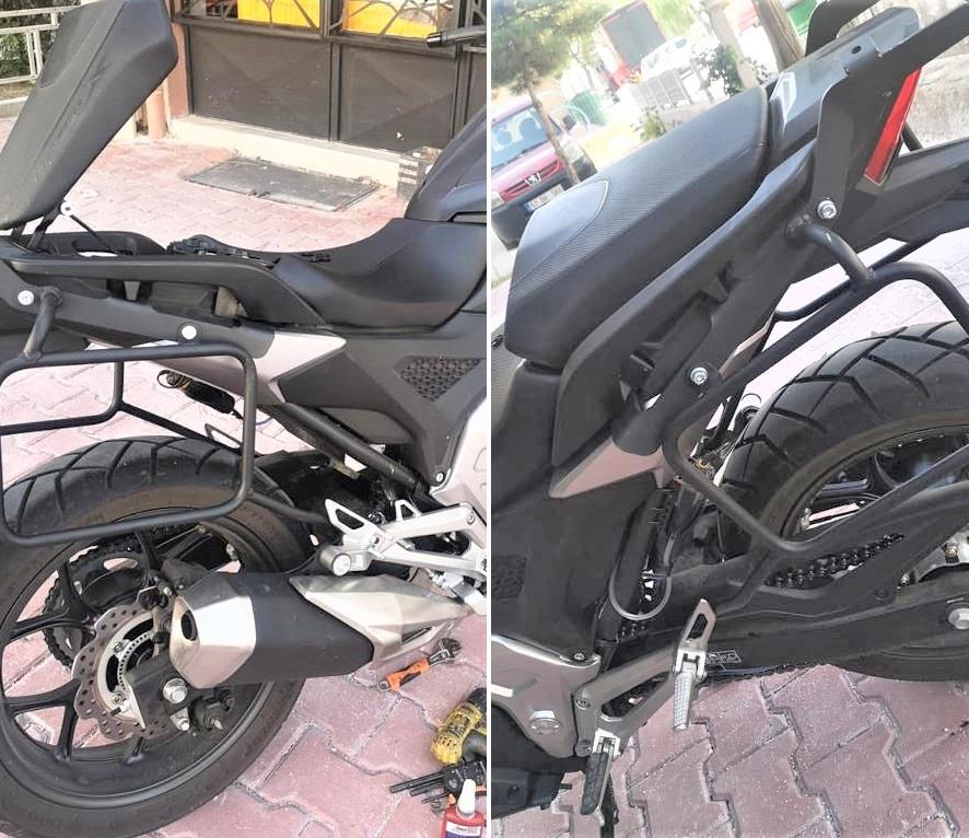 Honda NC750X pannier racks and rear rack set 21-23