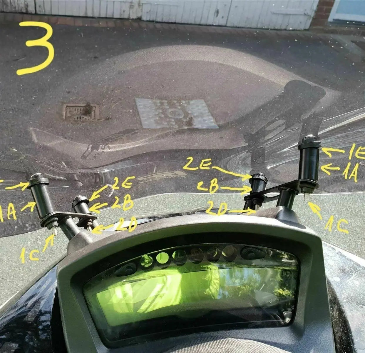 Yamaha Tricity 125 Windscreen 2014-2024