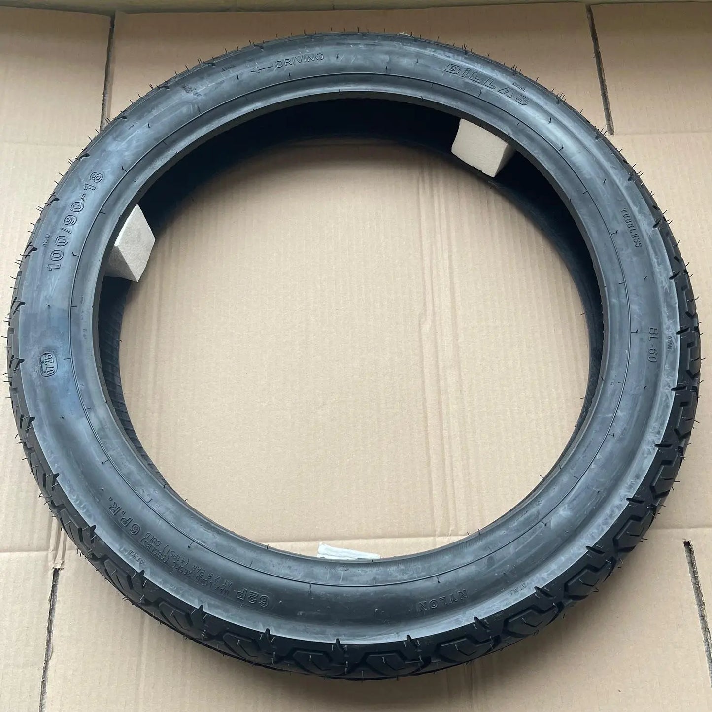 100/90-18 Motorcycle Tyre All Grip Universal Billas Tubeless