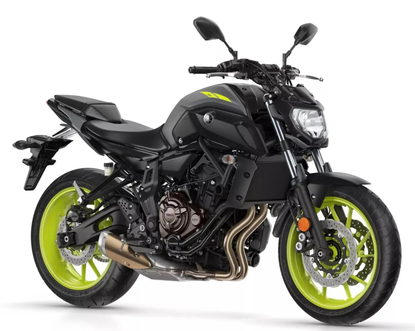 Yamaha MT-07 tank/knee/gas cap pad TRIO NIGHT FLUO set 2018-2020