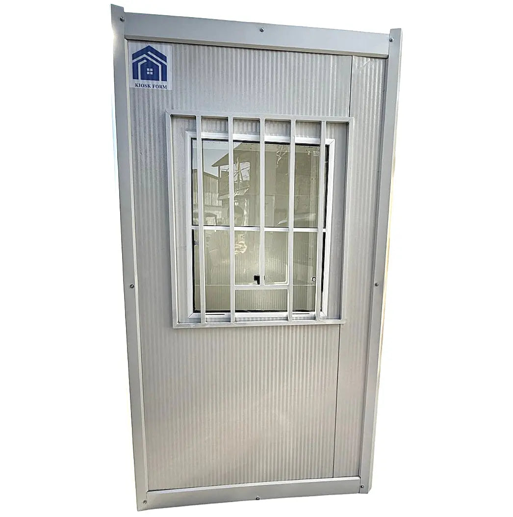 Modular Kiosk Ticket Booth Security Hut Portable Cabin Anti-Vandal 130x130 cm