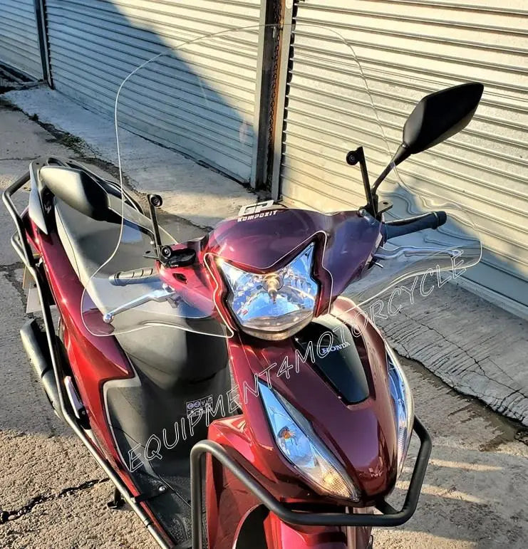 Honda Vision110 windscreen 17-22 clear covers hands 46 cm