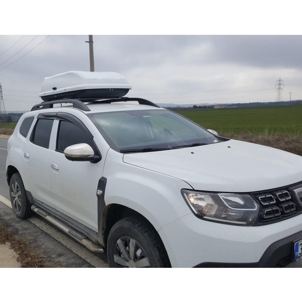 Car Roof Box Cargo Luggage Travel Box 370 LT Matt White