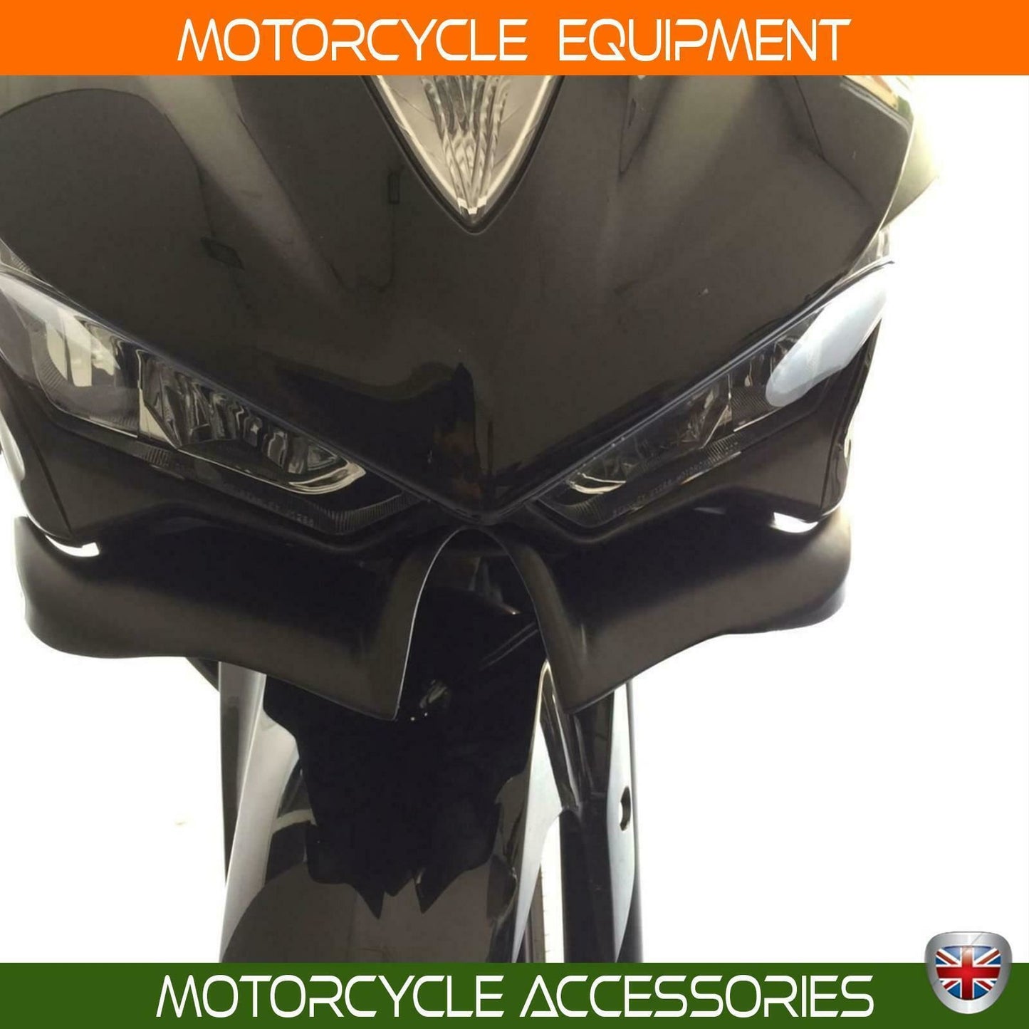 Yamaha YZF R3 winglet front fairing spoiler race fin fiber 15-18