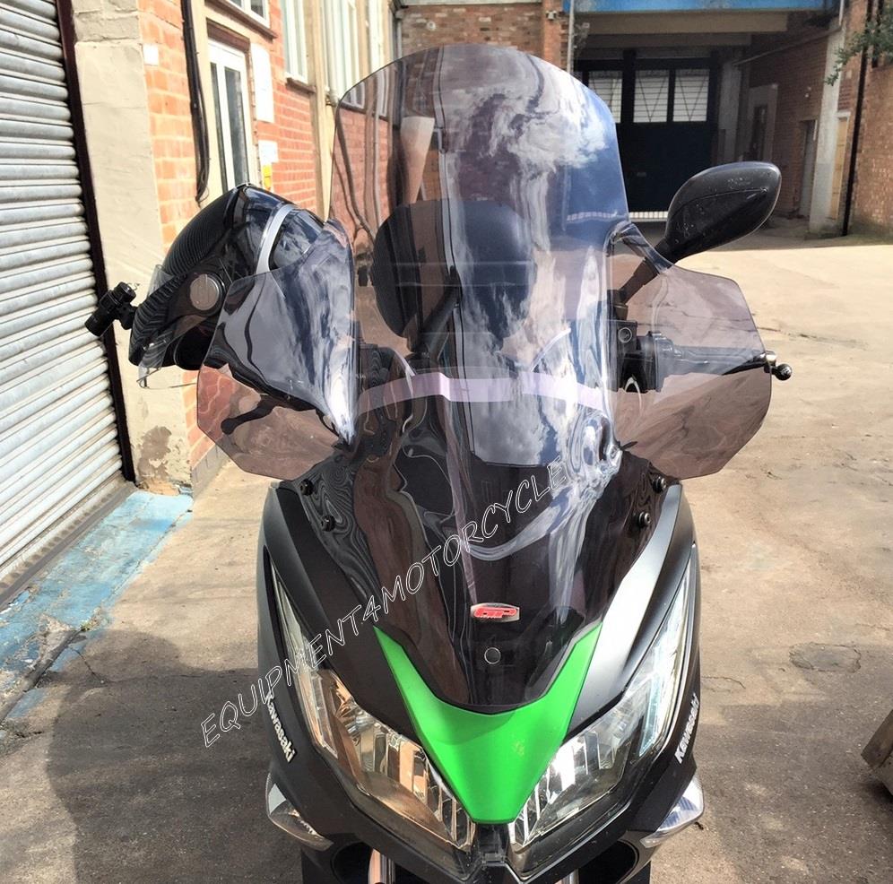 Kawasaki J125/J300 windscreen touring smoke 79 cm covers hands
