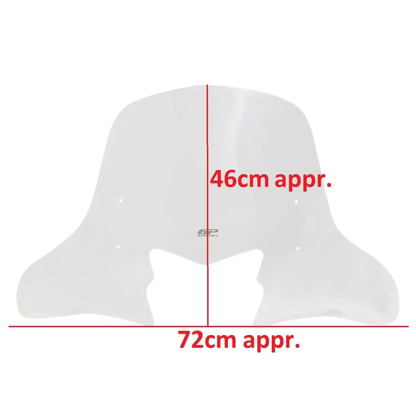 Honda Vision110 windscreen 17-22 clear covers hands 46 cm