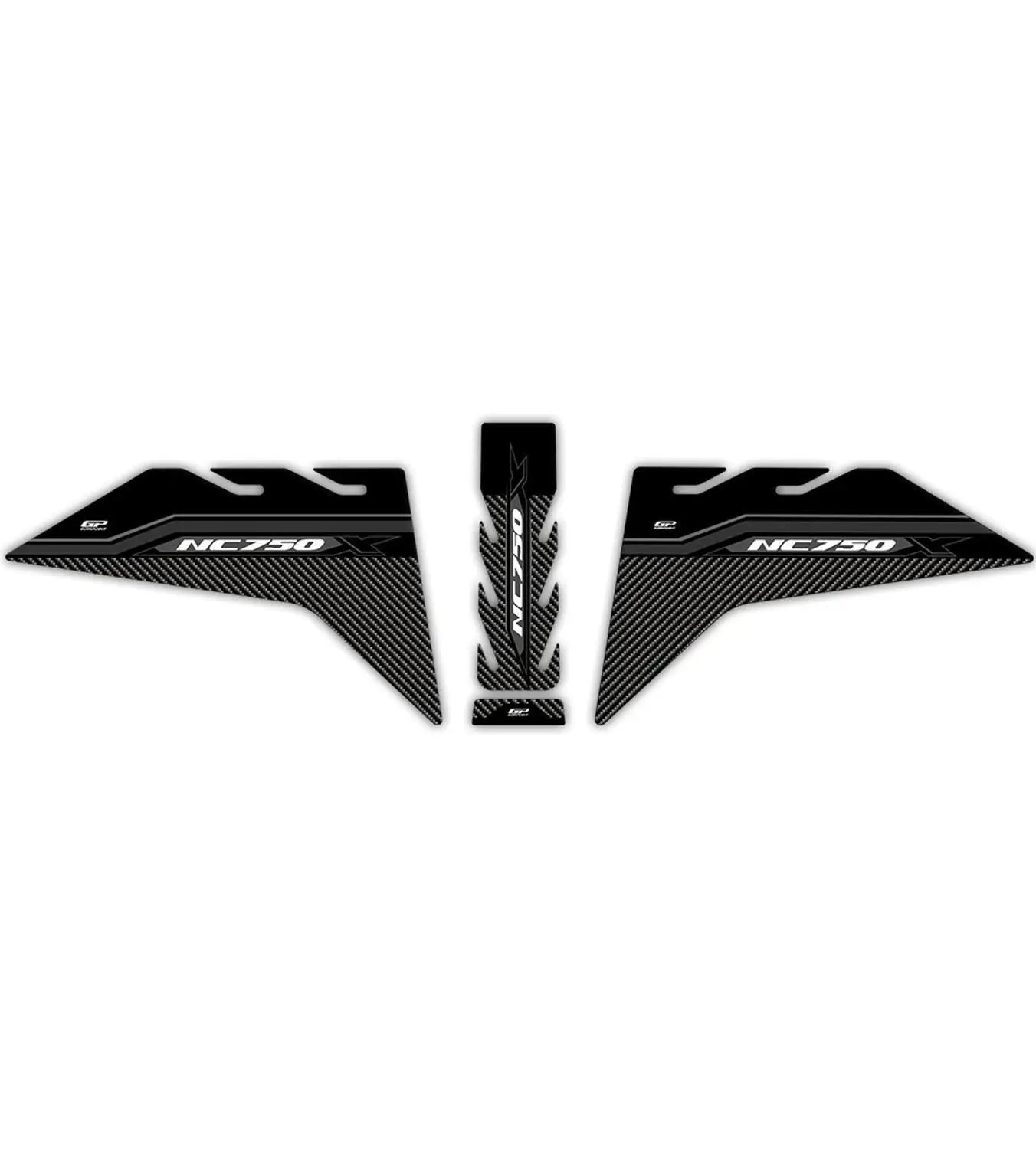 NC750X Tank and Knee Pads Protections 3D Set Black 21-24
