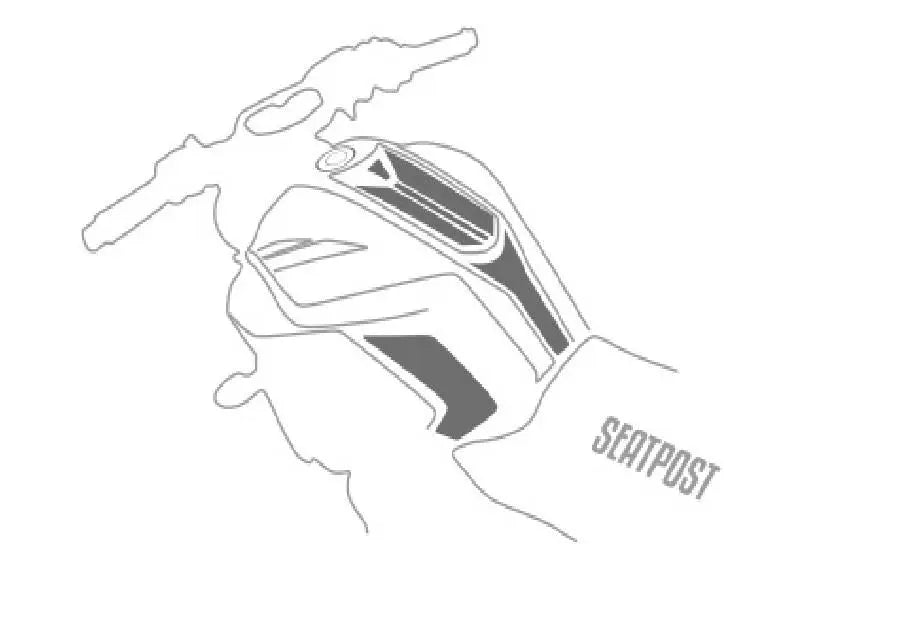 Yamaha MT-07 tank/knee/gas cap pad CYBERPUNK set 2018-2020