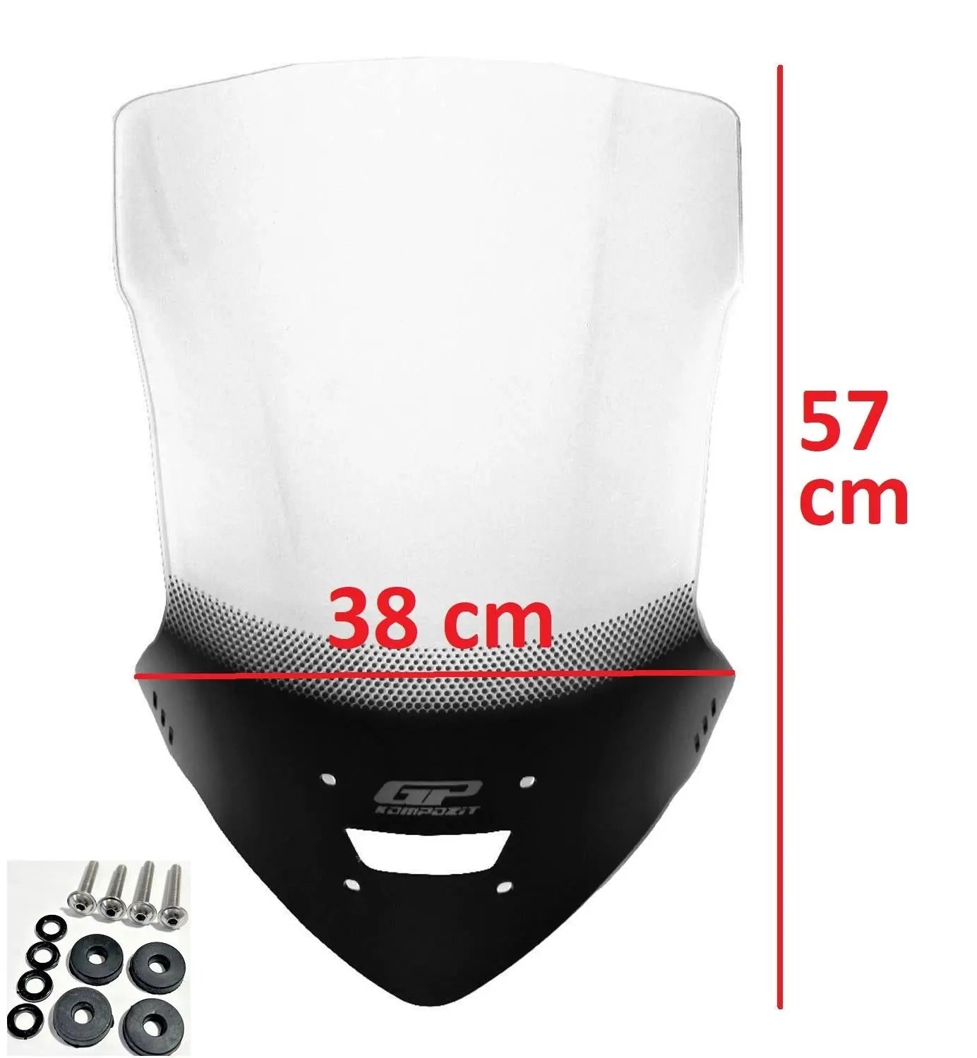 Honda NC750X touring windscreen 165 mm taller clear 16-20