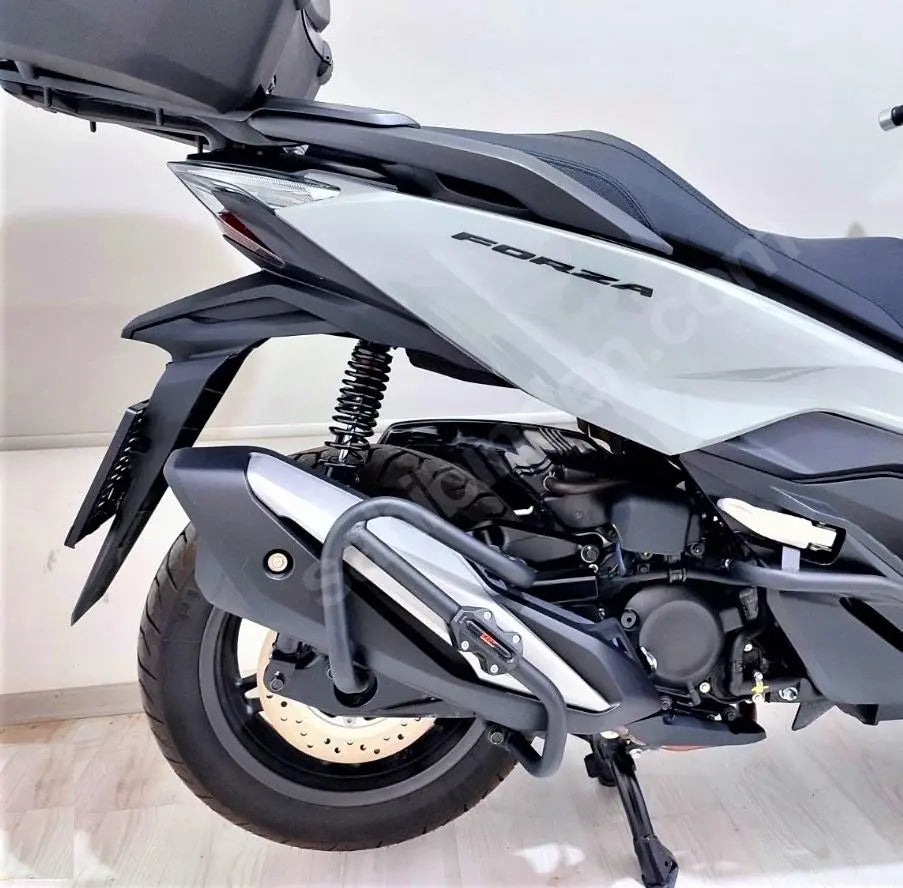 Honda Forza 300/350 exhaust guard+slider protection 2018-2024