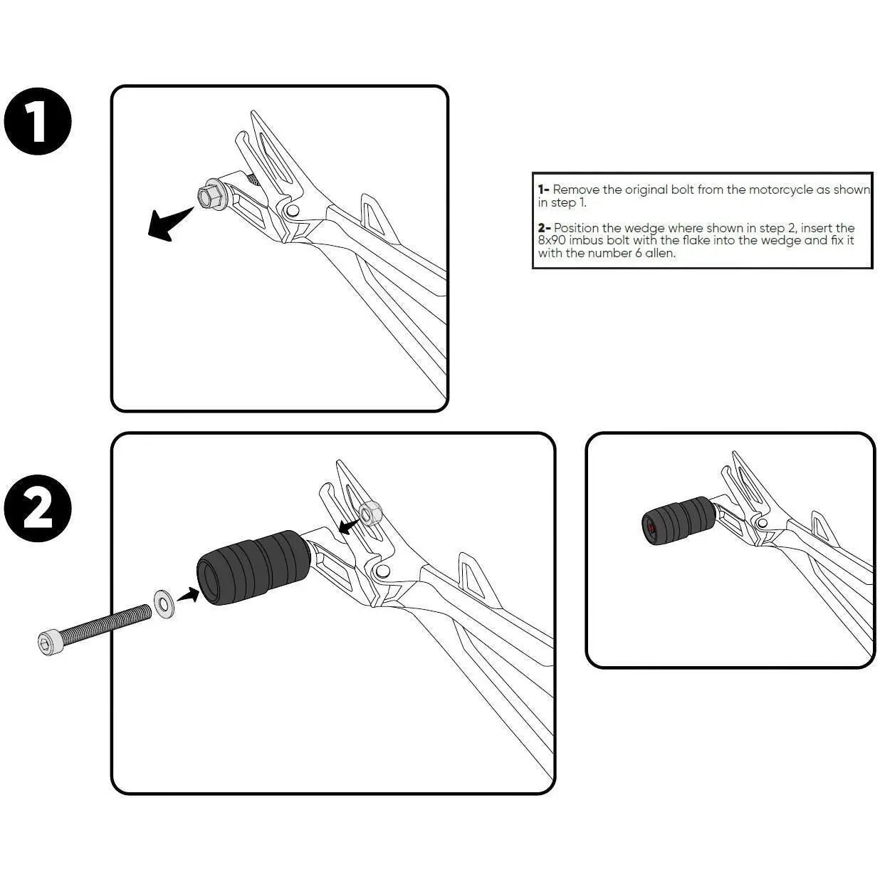 Honda NC750X Exhaust Slider Muffler Guard Protector 2012-2025