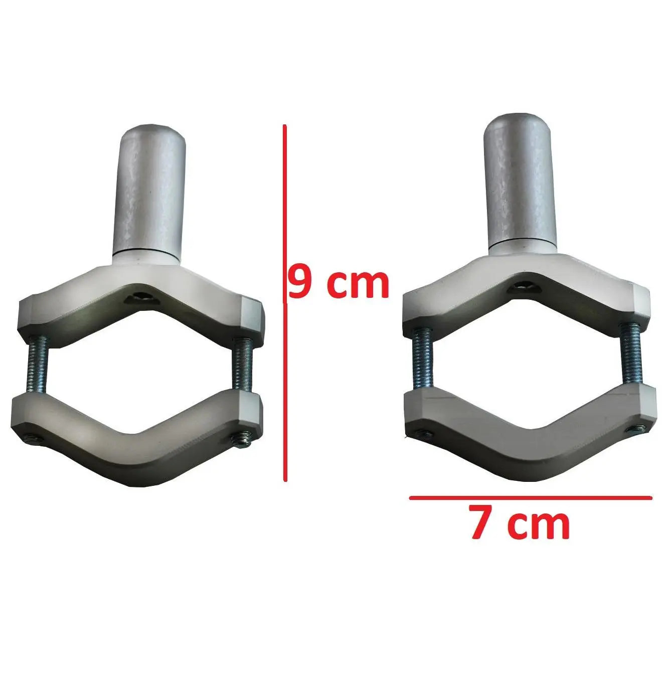 Motorcycle Spot/Fog Light Mount Brackets Pair
