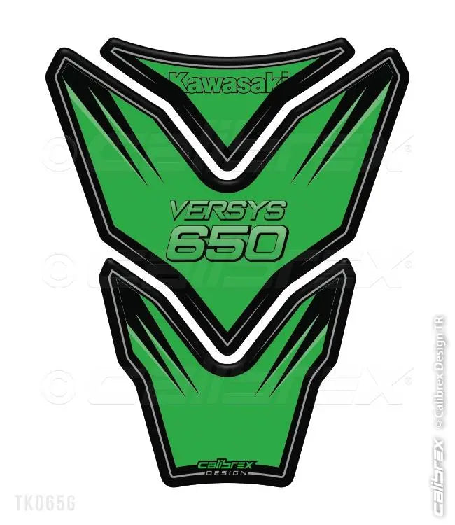 KAWASAKI VERSYS KLE 650 FAIRING PROTECTION SET GREEN 15-21