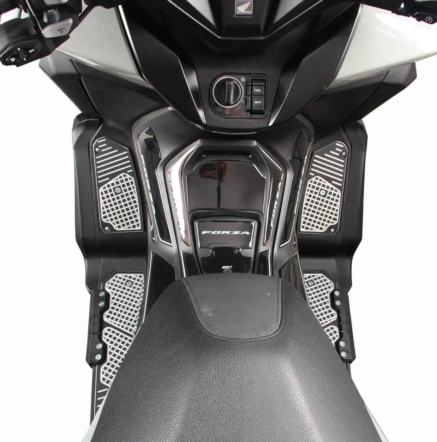 Honda Forza 350/300/250/125 footrests aluminum mats floorboard pads pairs 18-25