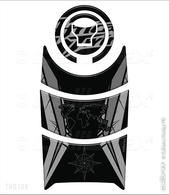 HONDA CRF1000L AFRICA TWIN BLACK FAIRING PROTECTION FULL SET 16-19