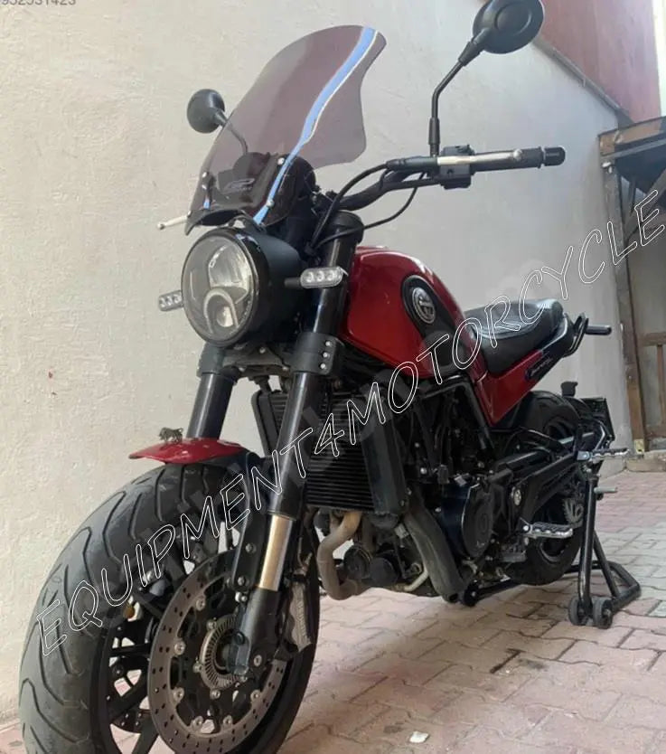 Benelli Leoncino 500 windscreen 49 cm smoke 2017-2024