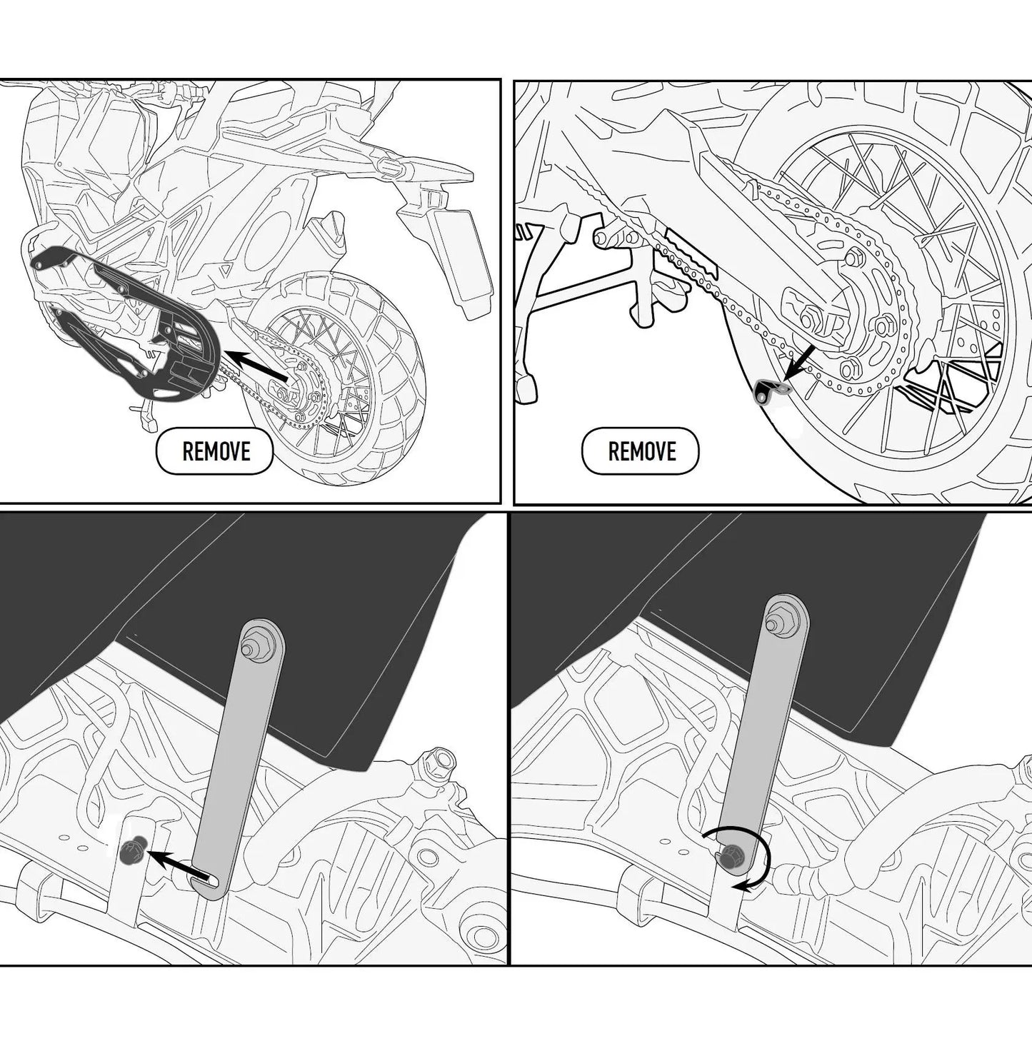 Honda X-ADV 750 rear fender XADV 750 hugger 17-24