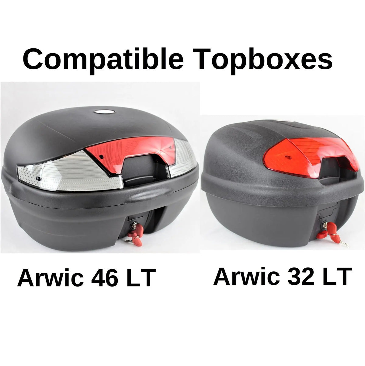 Top Box Replacement Adaptor Plate + Fitting Kit for Arwic Top Boxes