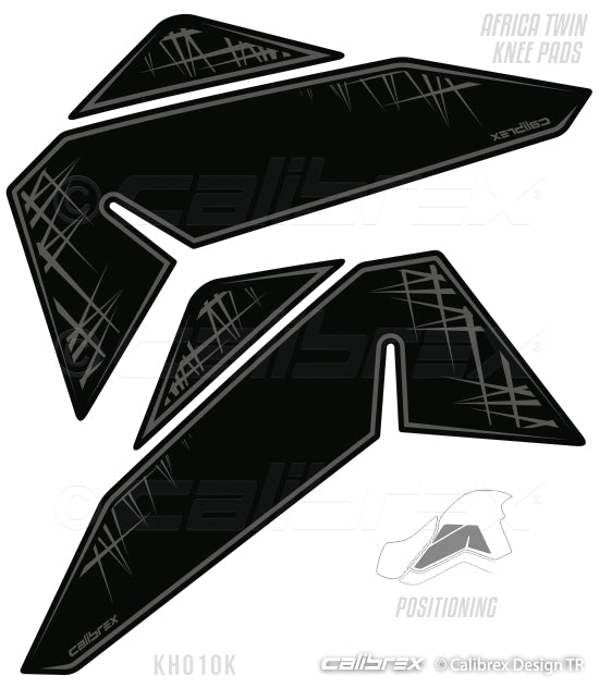 HONDA CRF1000L AFRICA TWIN BLACK FAIRING PROTECTION FULL SET 16-19