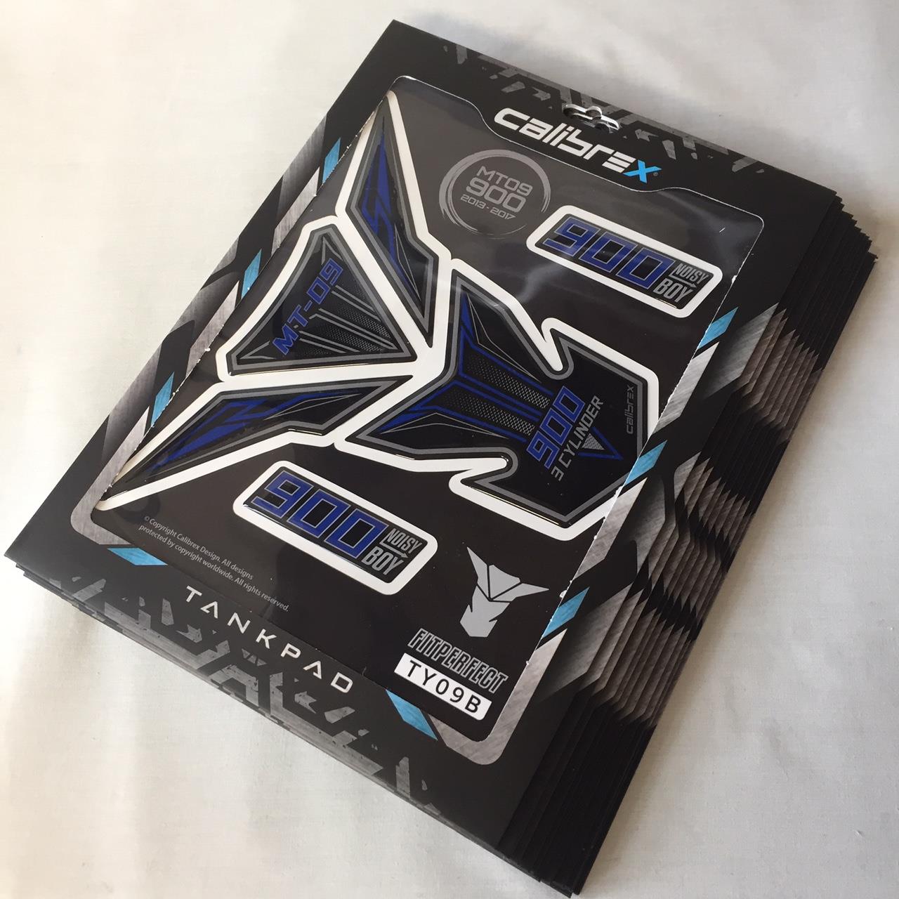 YAMAHA MT09 TANK PAD BLUE CALIBREX DESIGN 13-20