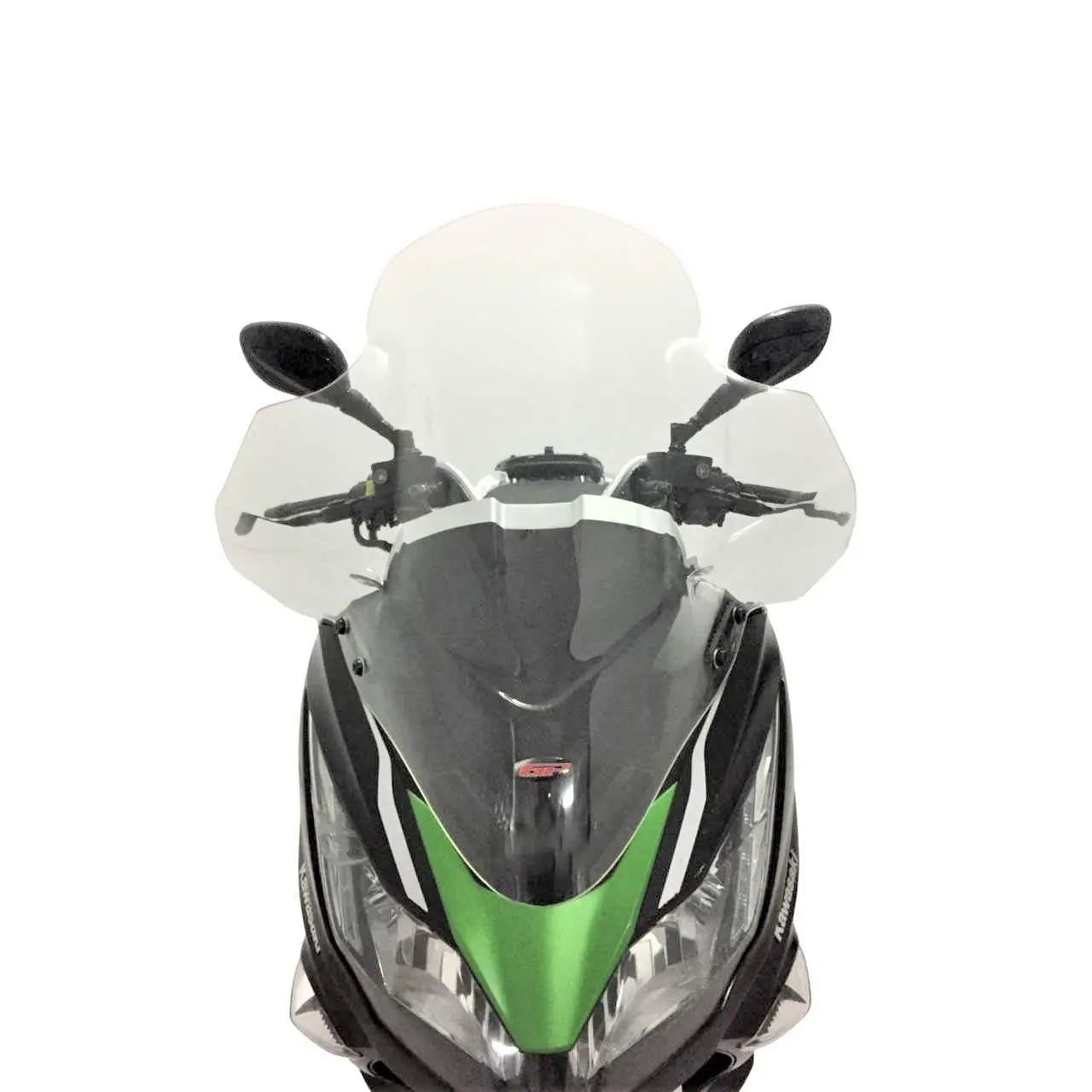 Kawasaki J125/J300 windscreen touring clear 79 cm covers hands