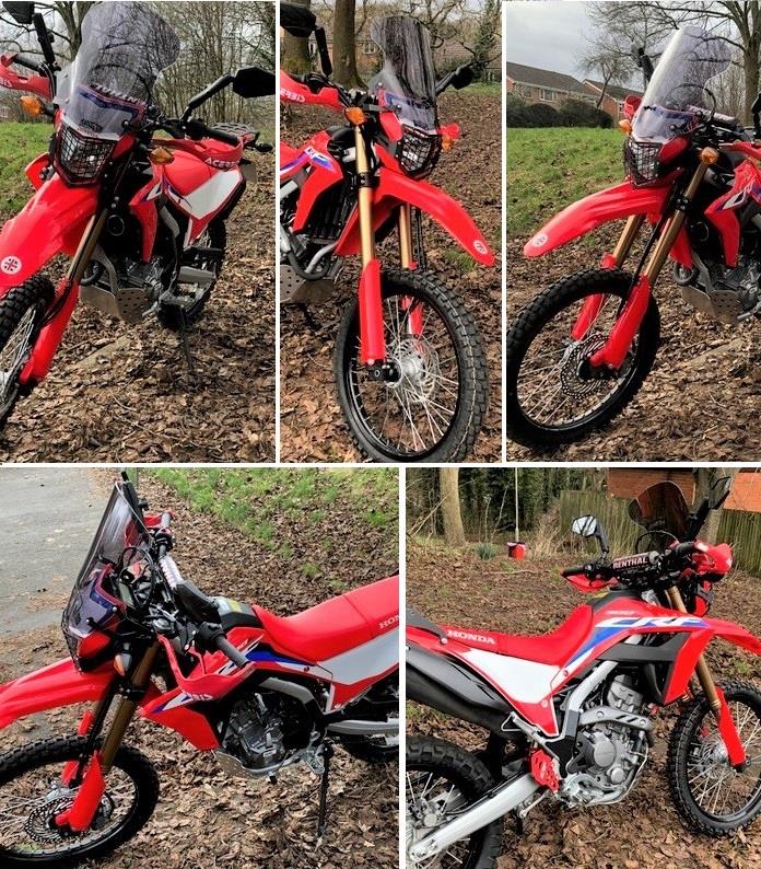 Windscreen for Honda CRF300L/250L Smoke 48 cm 2012-2024