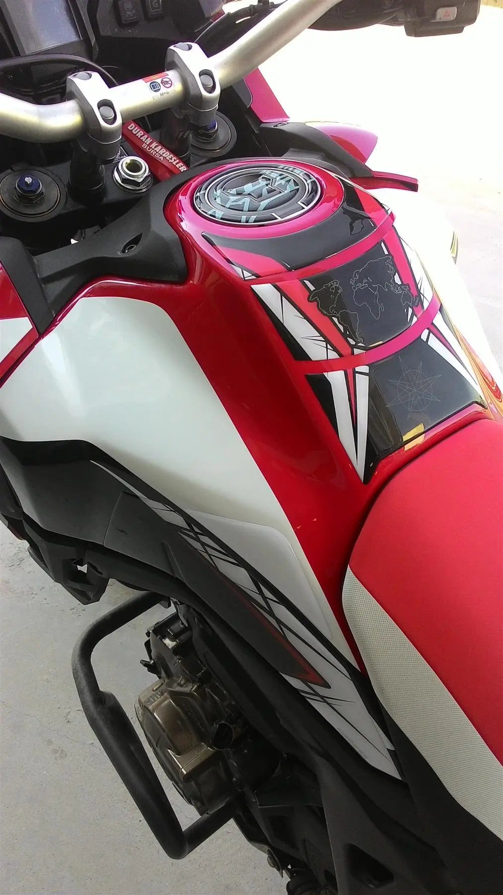 HONDA CRF1000L AFRICA TWIN FULL FAIRING PROTECTION SET RED 16-19