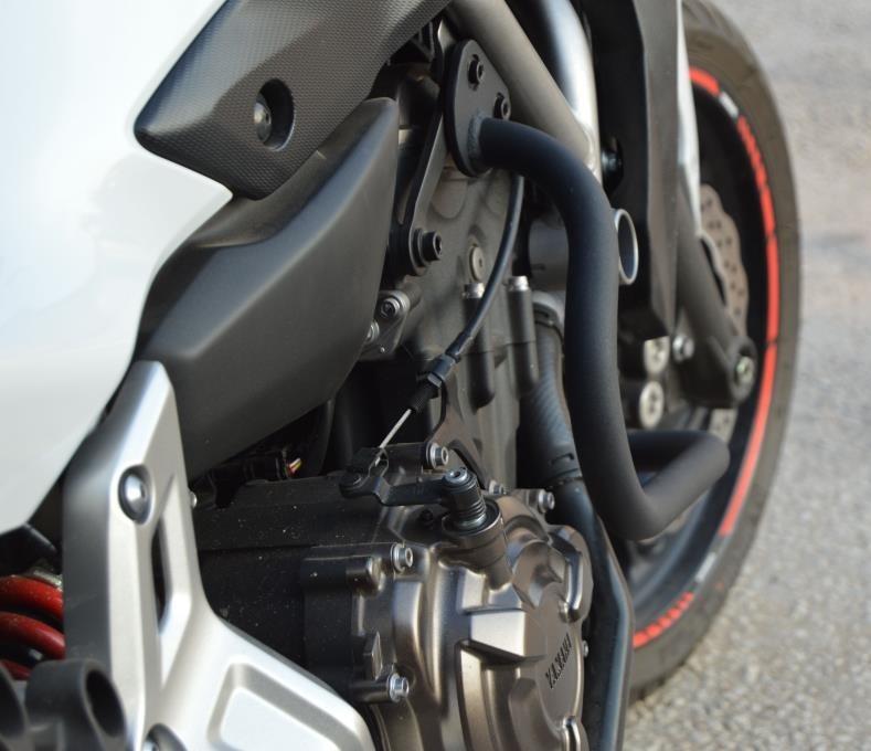 Yamaha MT07 engine guard and slider set