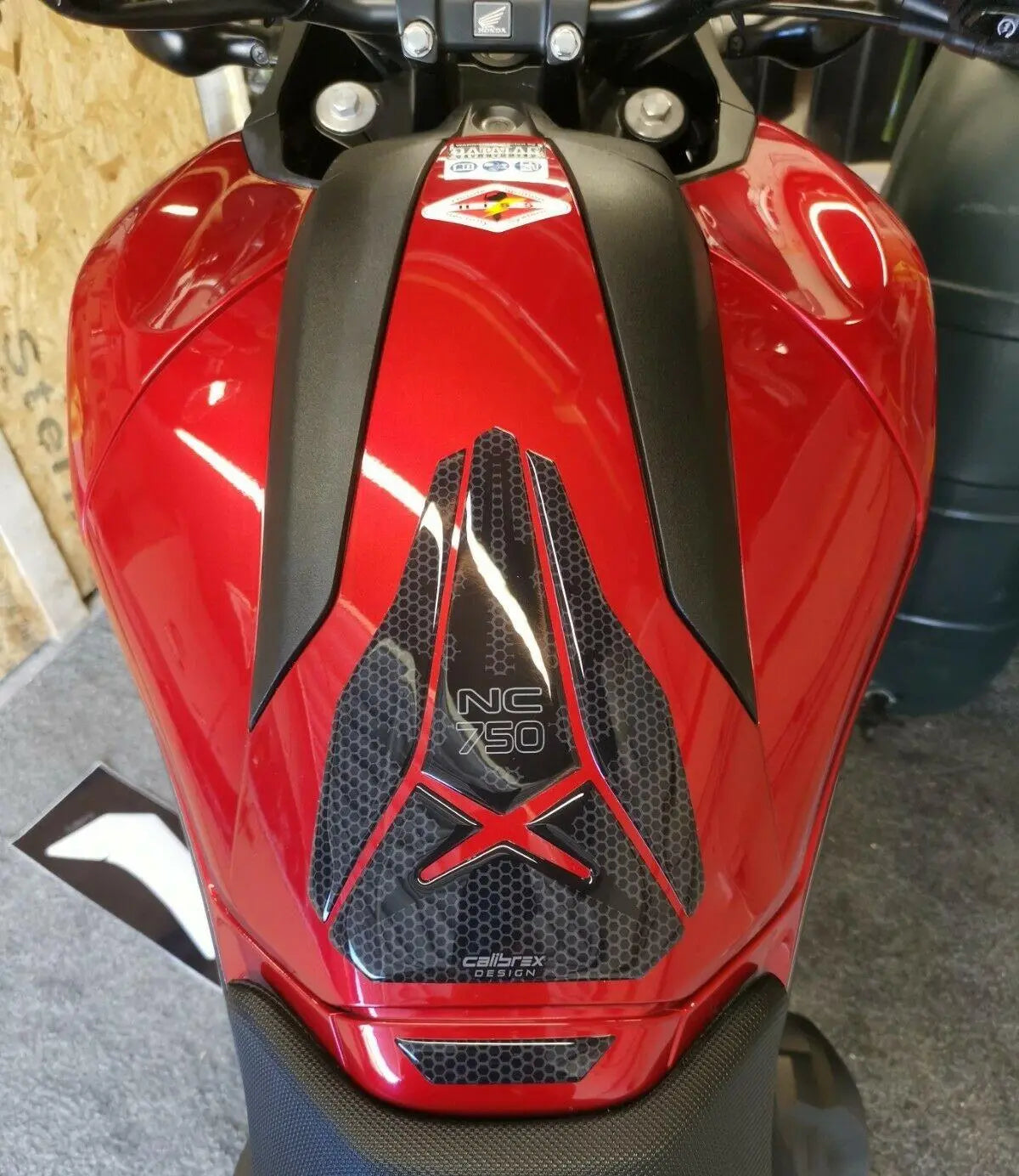 HONDA NC750X BLACK TANK PAD+KNEE PAD PAIR SET 2014-15 ONLY