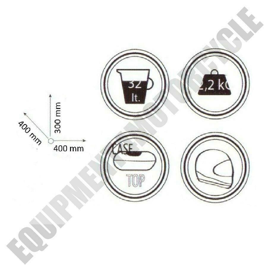 Honda PCX 125 rear rack + 32 LT top case set 2010-21 ALL IN ONE