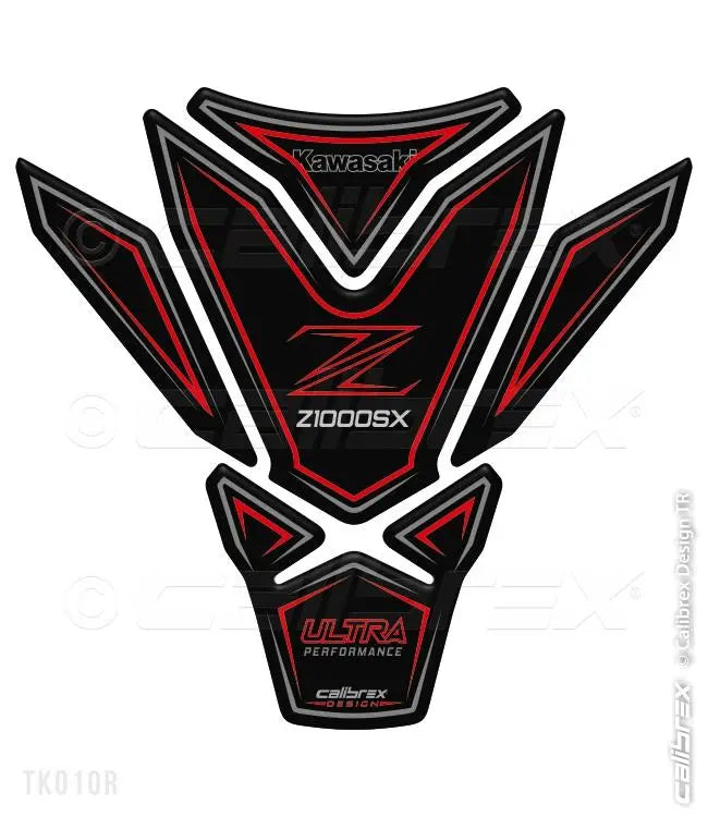 Kawasaki Z1000SX red tank pad protection 2011-19