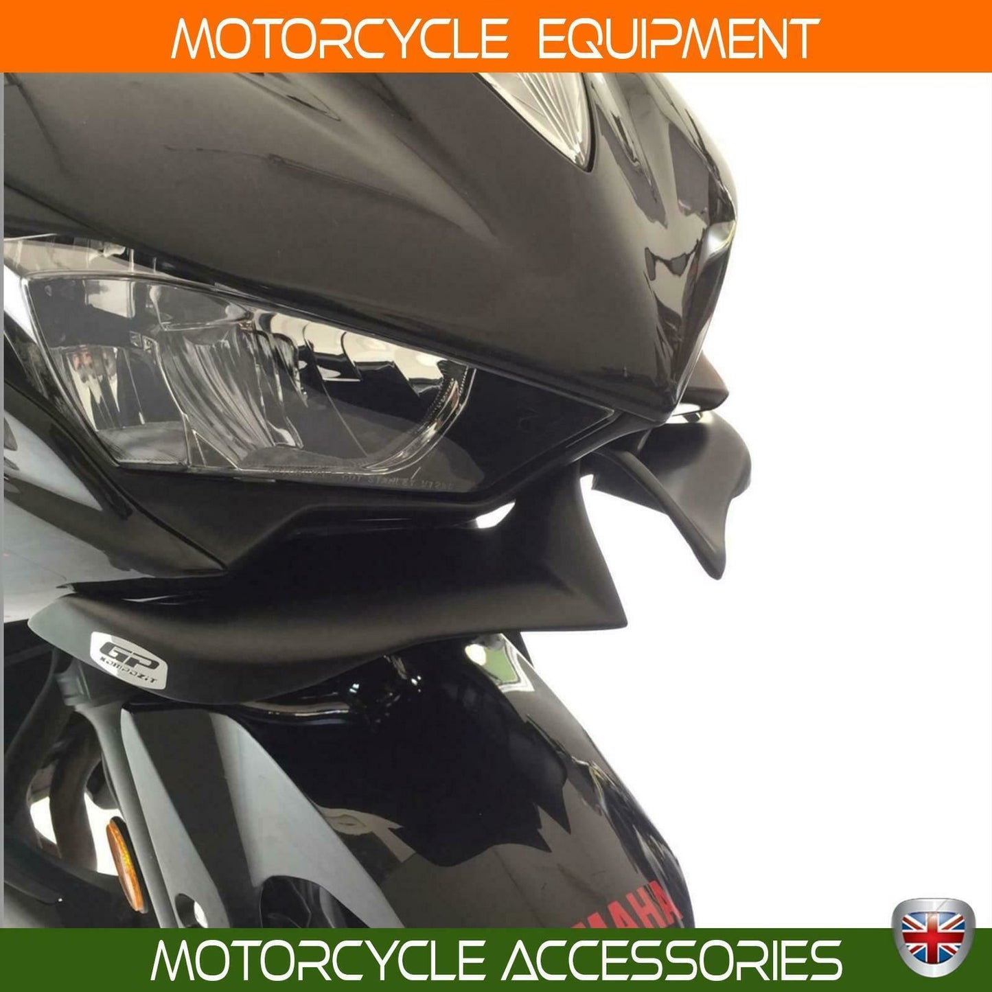 Yamaha R3 Winglet front fairing spoiler race fins carbon fiber 15-18