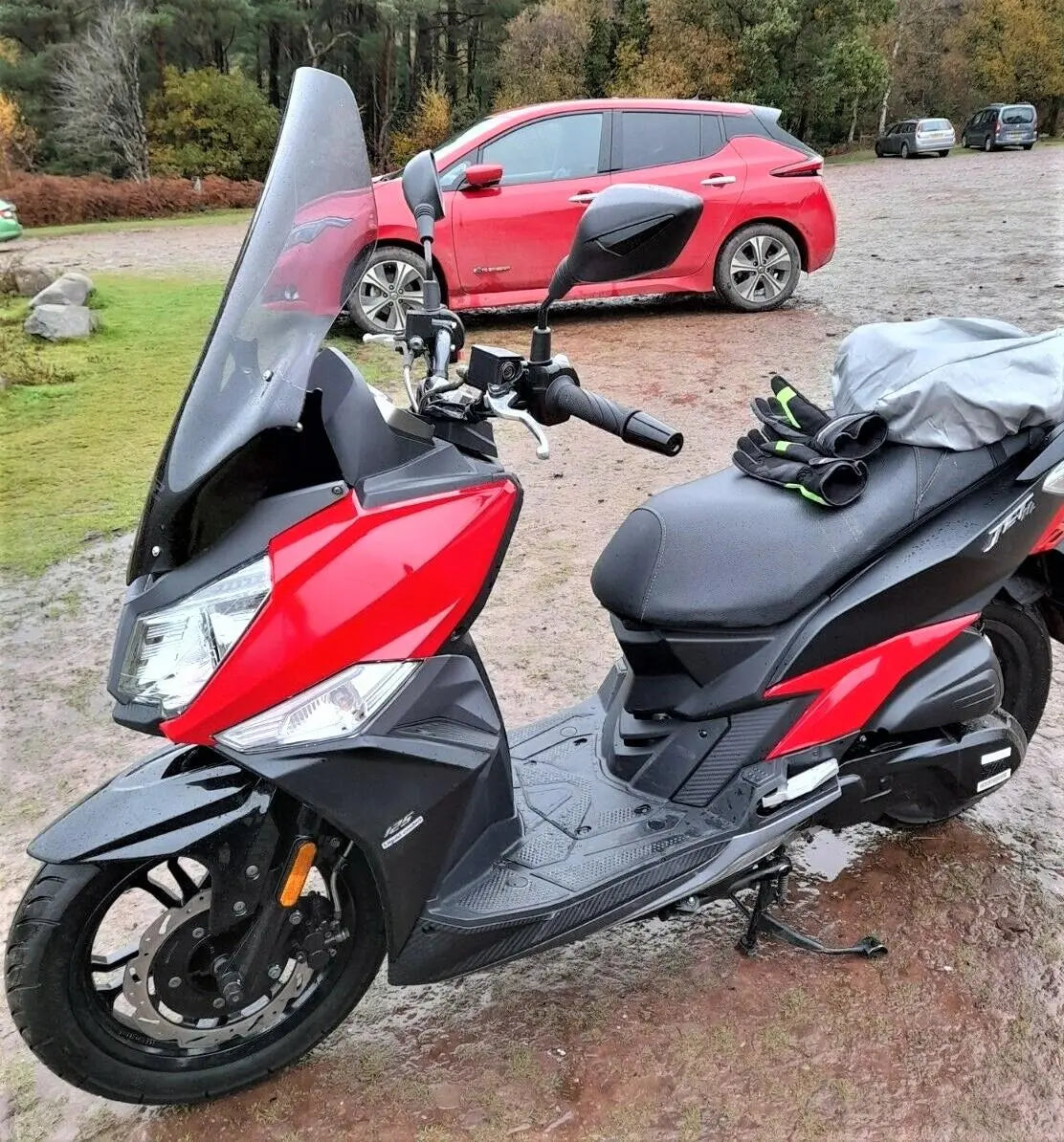 SYM JET14 windscreen 50/125/200 smoke 65 cm 2017-2024