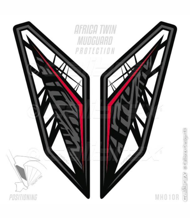 HONDA CRF1000L AFRICA TWIN MUDGUARD PROTECTION CALIBREX DESIGN