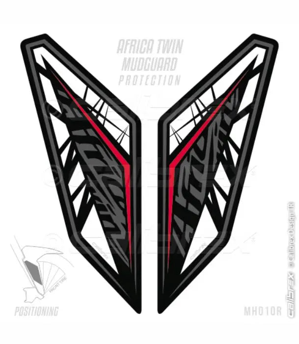 HONDA CRF1000L AFRICA TWIN MUDGUARD PROTECTION CALIBREX DESIGN