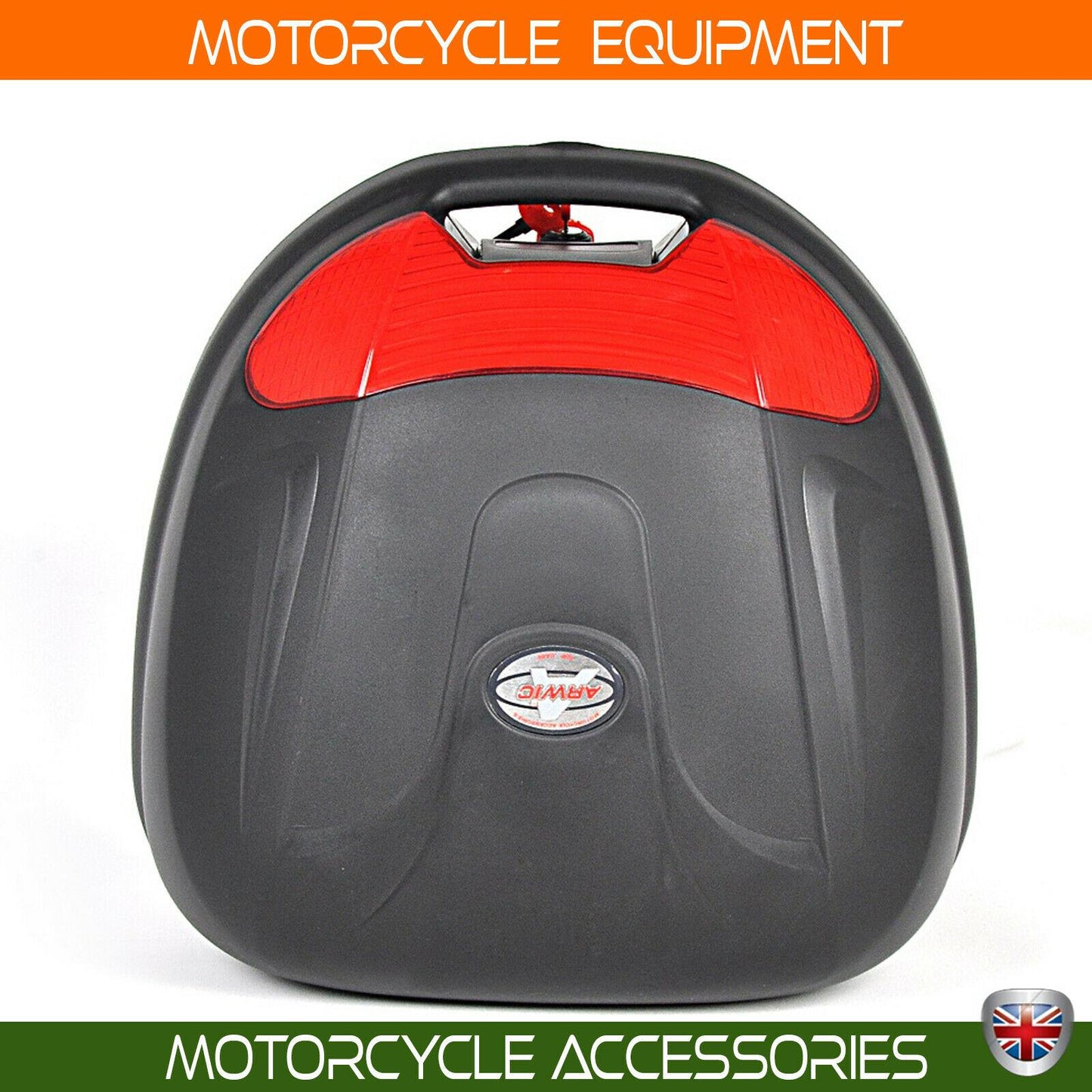 Honda CB125F Universal Rear Rack Luggage Carrier+32 LT Top Case Set ALL IN ONE