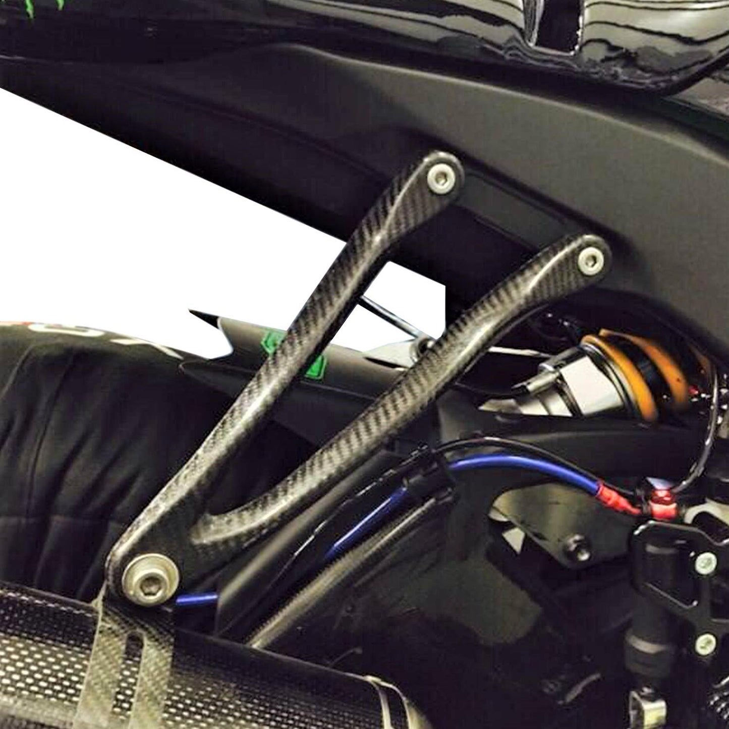 Exhaust Carbon Fiber Hanger Clamp Bracket fits BMW S1000RR 2010-14