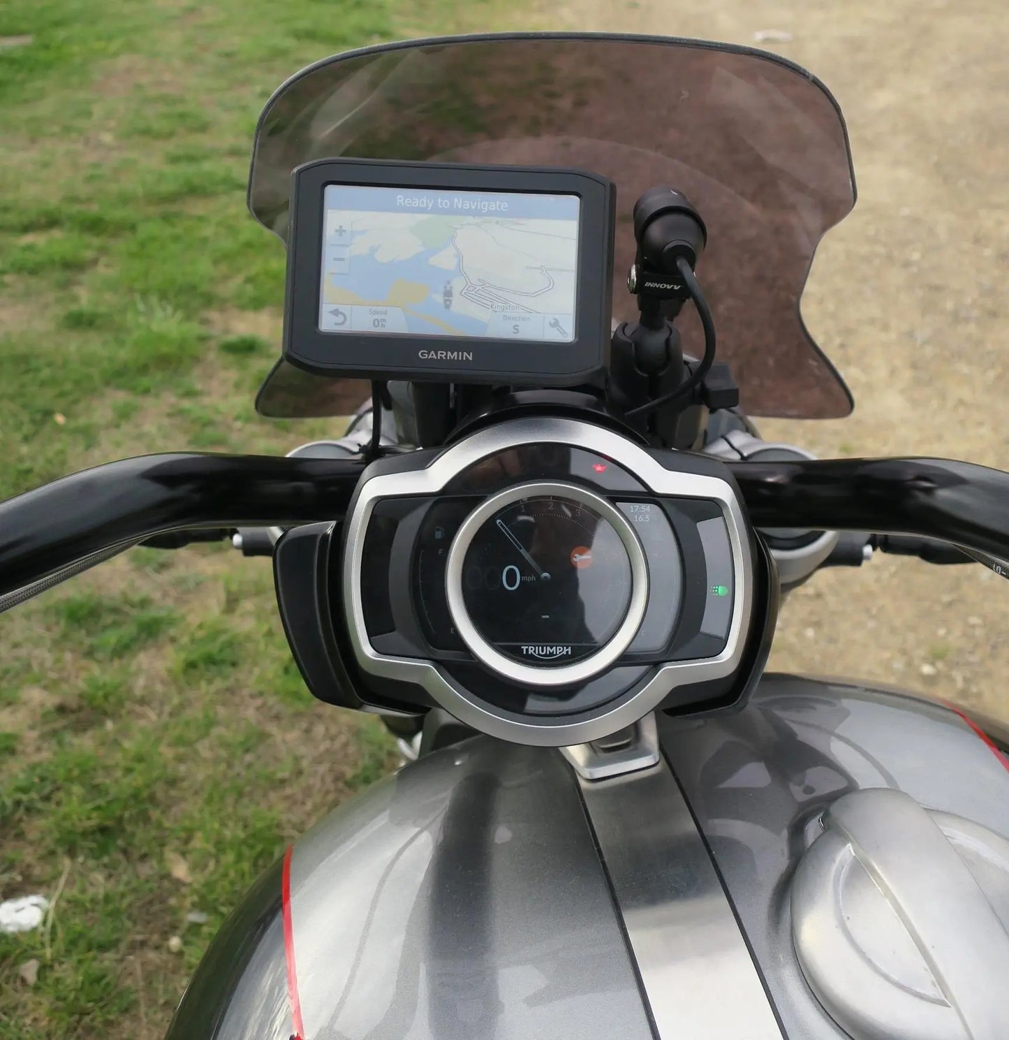 Triumph Rocket3R/Rocket3GT windscreen 46 cm smoke 2020-2024