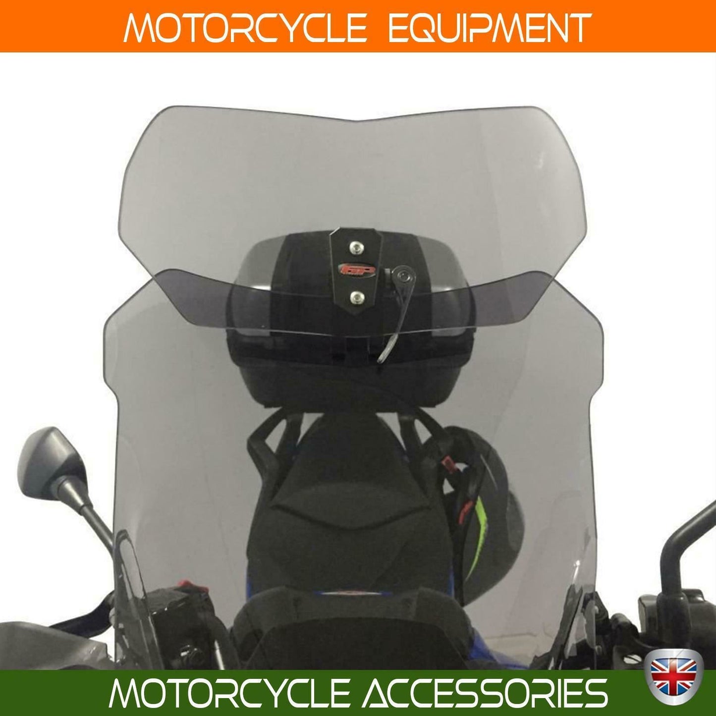 Universal adjustable Clip-On windshield extension spoiler windscreen smoke