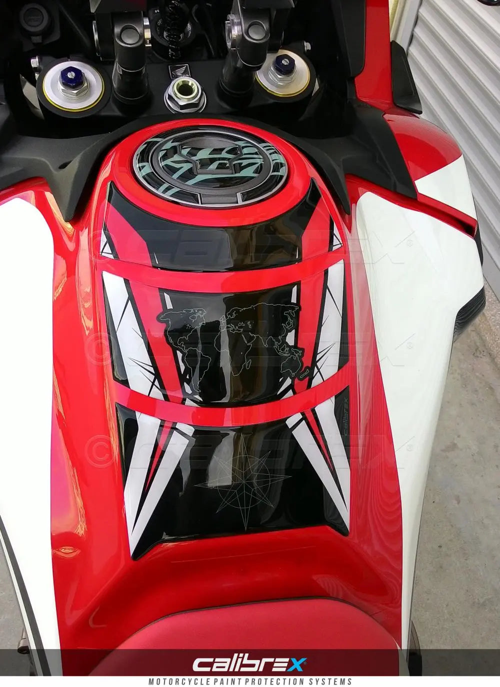 HONDA CRF1000L AFRICA TWIN FULL FAIRING PROTECTION SET RED 16-19