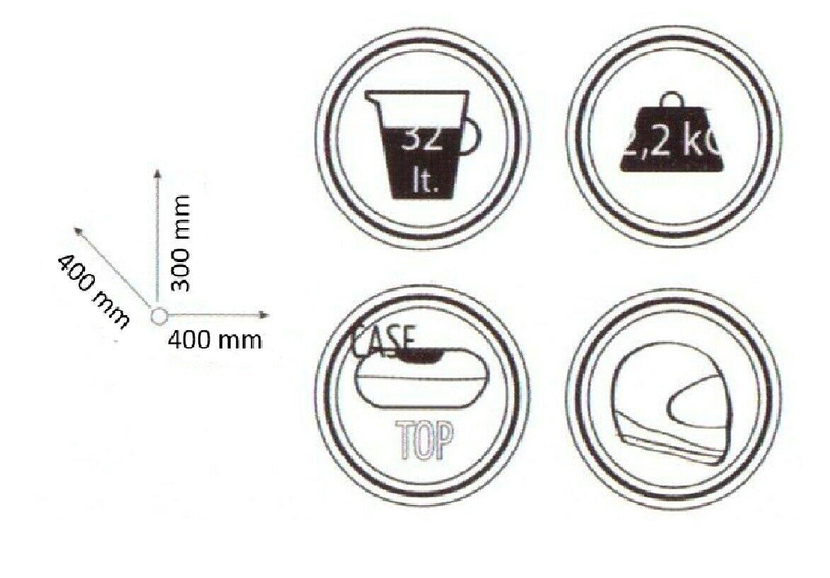 Honda CB125F Universal Rear Rack Luggage Carrier+32 LT Top Case Set ALL IN ONE