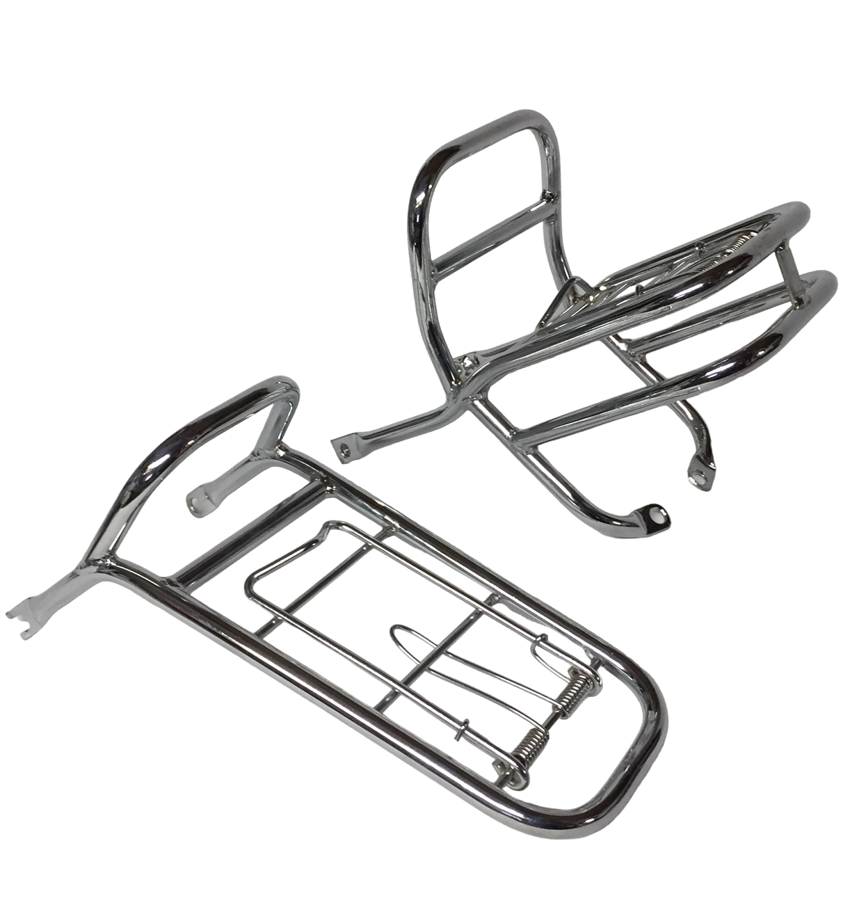Honda Cub C90/C70/C50 rear and middle racks pair chrome coated 1983-2002