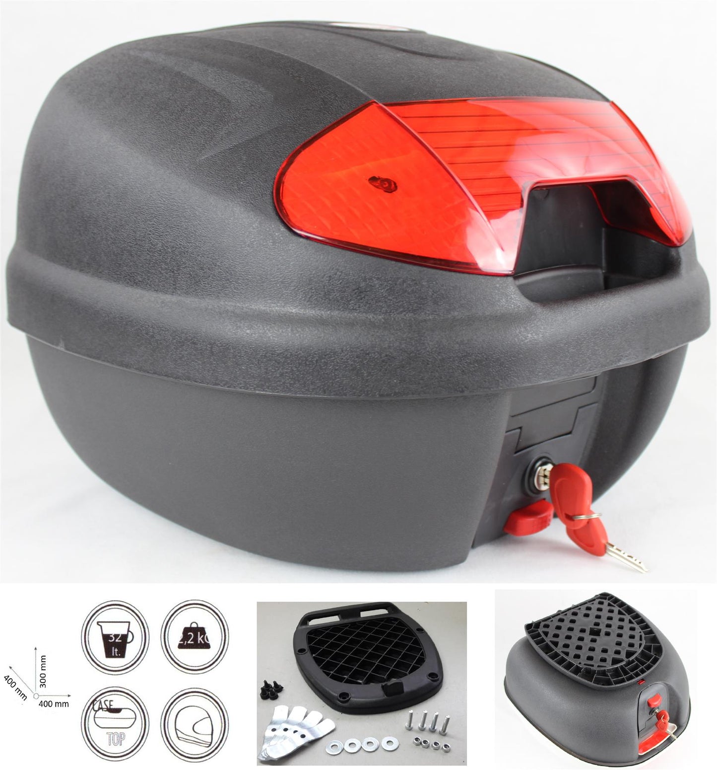 Yamaha NMAX 125 luggage rack carrier + 32 LT top box SET *European made