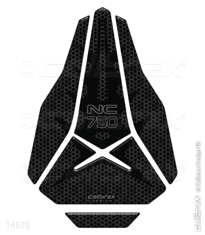HONDA NC750X BLACK TANK PAD+KNEE PAD PAIR SET 2014-15 ONLY