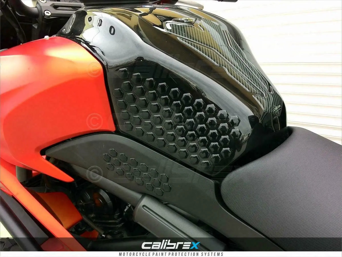 MOTORCYCLE KNEE PROTECTION PAD CUSTOMIZABLE UNIVERSAL FIT BLACK